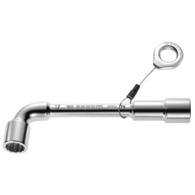 Facom Metric Spanner 27 mm Size, 280 mm Overall Length, Chrome Finish, 12 Point 76.27SLS
