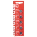 RS PRO Alkaline LR44 Button Battery 1.5 V 11.6 mm Diameter 5 Pack LR44