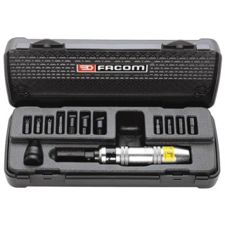 Facom 13 Piece Pozidrv and Slotted Impact Screwdriver and Bit Set 210mm NS.263M