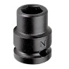 Facom Standard Impact Socket 11.11 mm Socket Size 12.7 mm Drive Size 38mm Length NS.7/16A