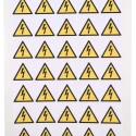 RS PRO Yellow and Black Vinyl Safety Label Symbol Text 25 mm x 25 mm 776-0948
