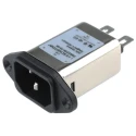 Schaffner 250V AC 10A Flange IEC Filter Male Faston FN9222R-10-06