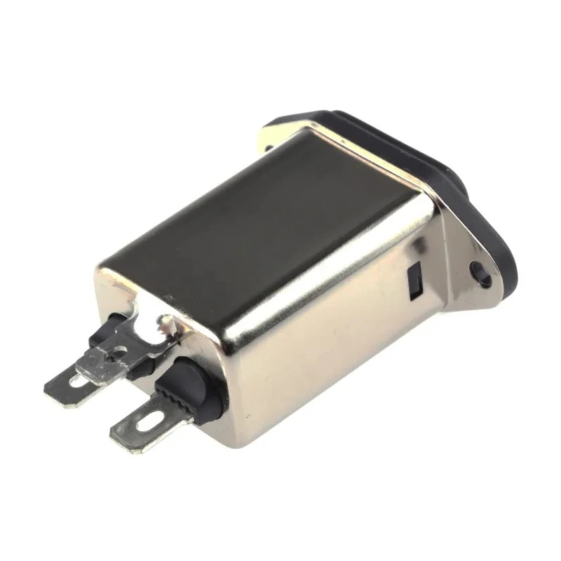 Schaffner 250V AC 10A Flange IEC Filter Male Faston FN9222R-10-06