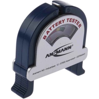Ansmann Battery Tester Compatible with Alkaline, NiCd, NiMH Batteries All Sizes 4000001