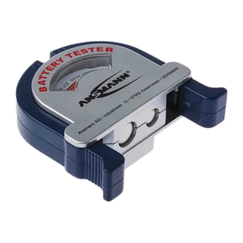 Ansmann Battery Tester Compatible with Alkaline, NiCd, NiMH Batteries All Sizes 4000001