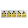 RS PRO Vinyl Safety Label Warning Very Hot Water Text 70 mm x 50 mm 776-0954