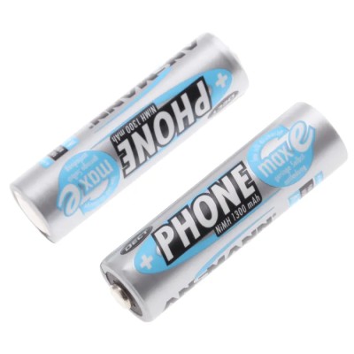 Ansmann Ansmann MaxE AA Nickel Metal Hydride Rechargeable AA Battery 1.3 Ah 1.2 V Pack of 2 5030802