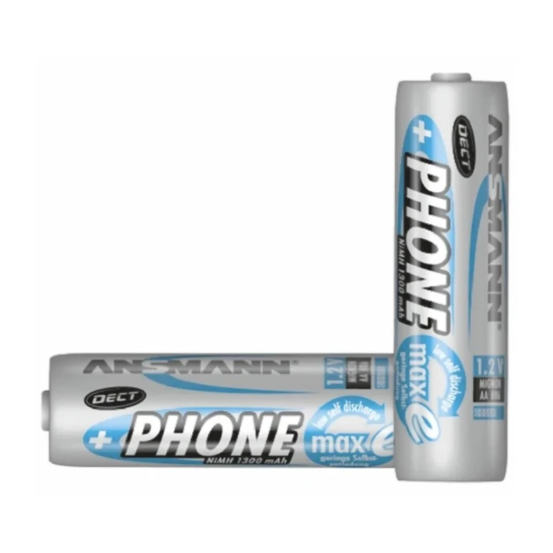 Ansmann Ansmann MaxE AA Nickel Metal Hydride Rechargeable AA Battery 1.3 Ah 1.2 V Pack of 2 5030802