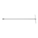 Facom 1/4 in Square Drive Extension Bar Socket T-Handle Steel Bright Chrome Finish R.228