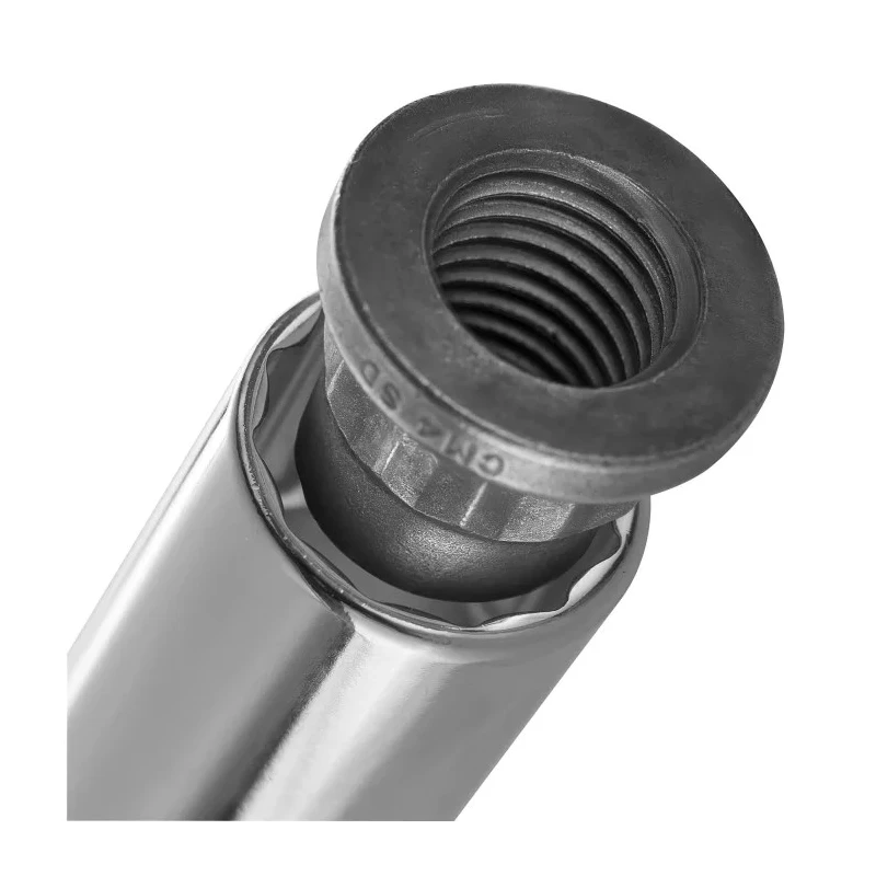 Facom 1/4 in Drive 11/32 in 12 Point Square Socket Bright Chrome Finish 50mm Overall Length R.11/32EL