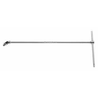 Facom 1/4 in Square Drive Extension Bar Socket T-Handle, Bright Chrome Steel, 385mm Overall R.229A