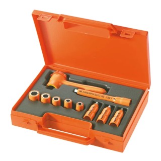 Facom 10-Piece 1/4 in 6 Point Insulated Tool Set VDE 1000V Approved R.400AVSE