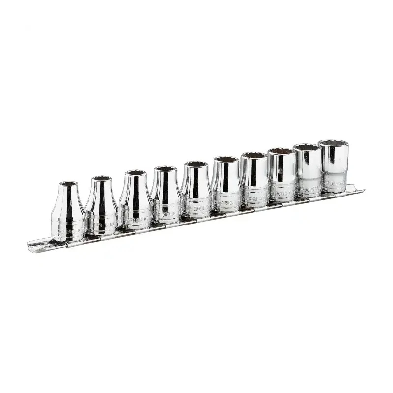 Facom 13-Piece 1/4 in 6 Point Socket Set Chrome Vanadium Steel Metric Sizes R.40E