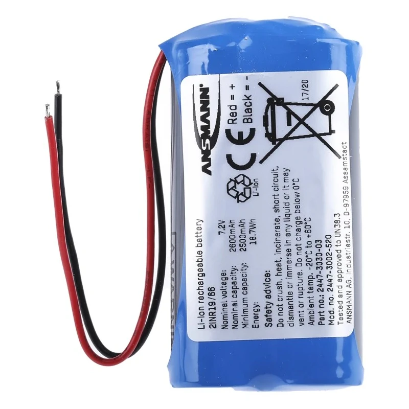 Ansmann 7.2 V Lithium-ion Rechargeable Battery Pack 2600 mAh 2447-3002