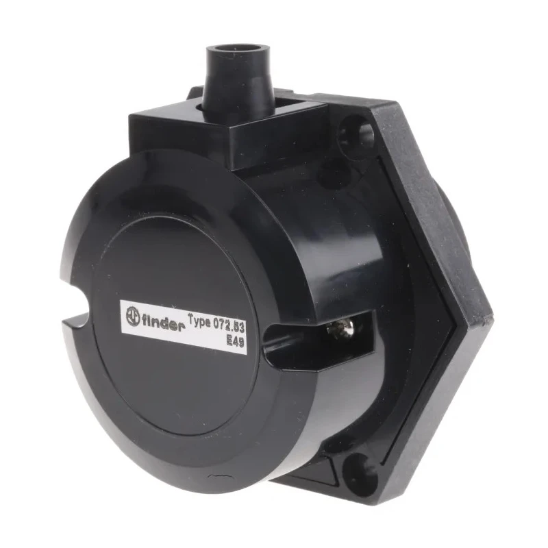 Finder 72 Series Electrode Holder Rail Mount Stainless Steel Housing 400V AC 24V DC 30A 072.53