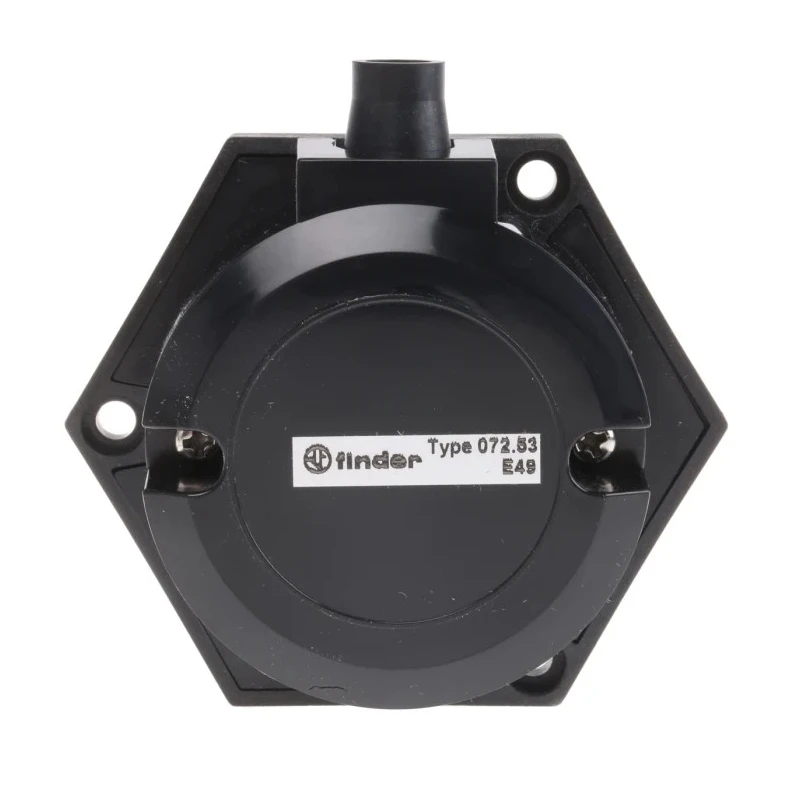 Finder 72 Series Electrode Holder Rail Mount Stainless Steel Housing 400V AC 24V DC 30A 072.53
