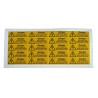 RS PRO Black Yellow Vinyl Safety Label Danger Disconnect the Mains Supply Before Removing This Cover 20 mm x 60 mm 776-0932