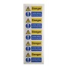 RS PRO Vinyl Safety Label Danger Isolated Before Removing Cover Text 40mm x 60mm 776-0951