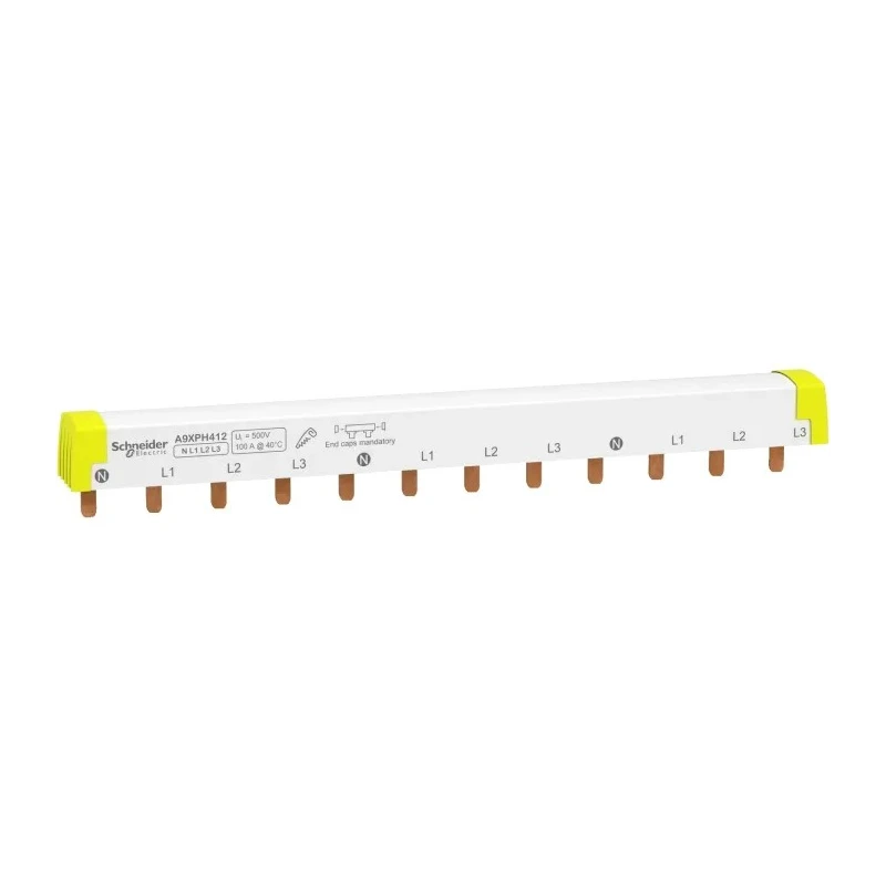 Schneider Electric Acti9 4 Phase Busbar 415 V AC 100A Rated Current 18 mm Pitch 