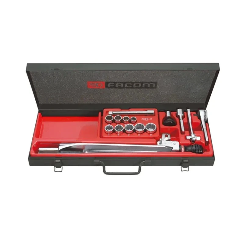 Facom Mechanical Torque Wrench Set 40 to 200 Nm, 1/2 in Square Drive, Chrome Vanadium Steel, 460mm Overall S.205E
