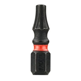 Facom Torx Drive Screwdriver Bit with T10 Tip, 25 mm Tip Size, 47.5 mm Overall Length, 2-Piece Set ENX.110