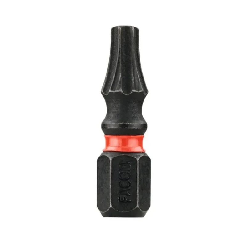 Facom Torx Drive Screwdriver Bit with T10 Tip, 25 mm Tip Size, 47.5 mm Overall Length, 2-Piece Set ENX.110
