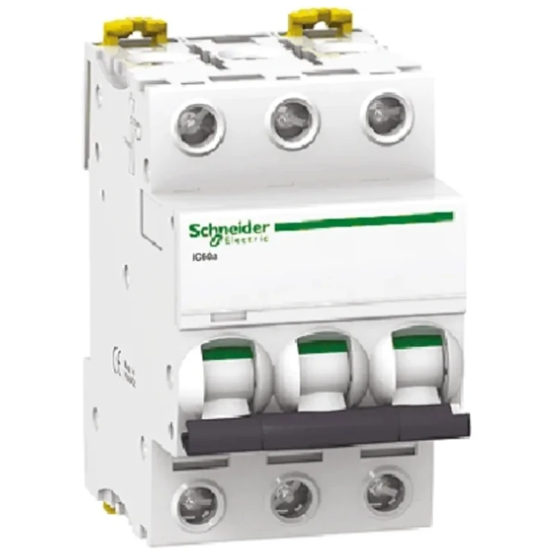 Schneider Electric Acti9 iC60N Miniature Circuit Breaker, 3-Pole, 2A, Type C, 440V AC, 180V DC, 6 kA Breaking A9F74302