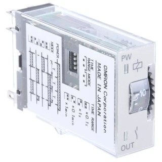 Omron Multifunction Timer Relay 2-Contact DPST-NO 24 V DC/AC 0.1s to 10 min H3RN