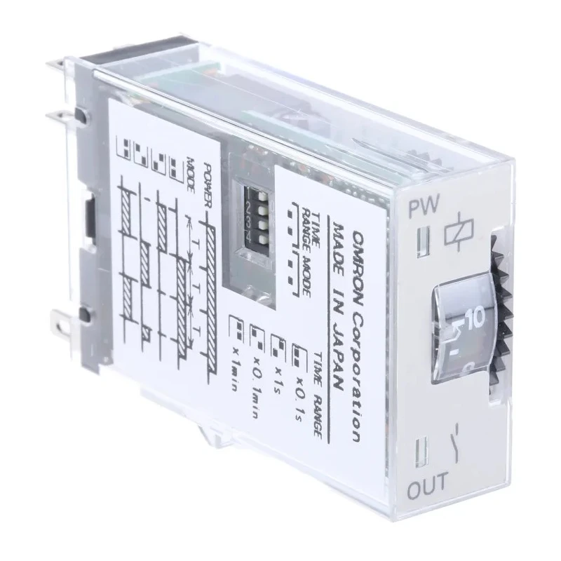 Omron Multifunction Timer Relay 2-Contact DPST-NO 24 V DC/AC 0.1s to 10 min H3RN