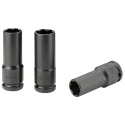 Facom 3-Piece 1/2 in Hexagon Long Impact Socket Set NSB.3