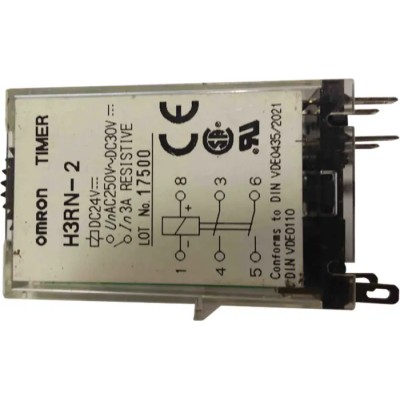 Omron Front Mount Solid State Timer 2-Contact DPST-NO, 24 V AC/DC, Multifunction, 0.1 min to 10 h Time Range H3RN