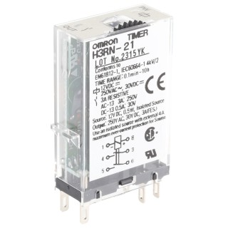 Omron Multifunction Timer Relay 2-Contact DPST 12 V dc/ac 0.1 min to 10 h H3RN