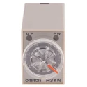 Omron Multifunction DIN Rail Panel Mount Timer Relay 24 V ac 5A DPDT, 0.1 Min to 10 H H3YN