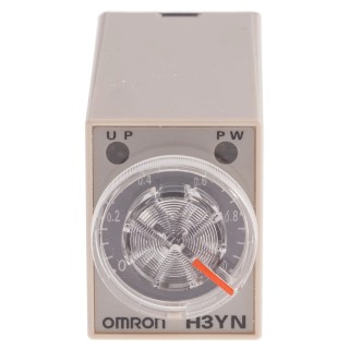 Omron Multifunction DIN Rail Panel Mount Timer Relay 24 V ac 5A DPDT, 0.1 Min to 10 H H3YN