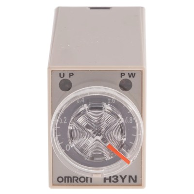 Omron Multifunction DIN Rail Panel Mount Timer Relay 24 V ac 5A DPDT, 0.1 Min to 10 H H3YN