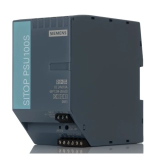 Siemens SITOP PSU100S Series Switched Mode DIN Rail Power Supply 28V DC, 10A Output, 288W Power, 264V AC Input 6EP1334-2BA20