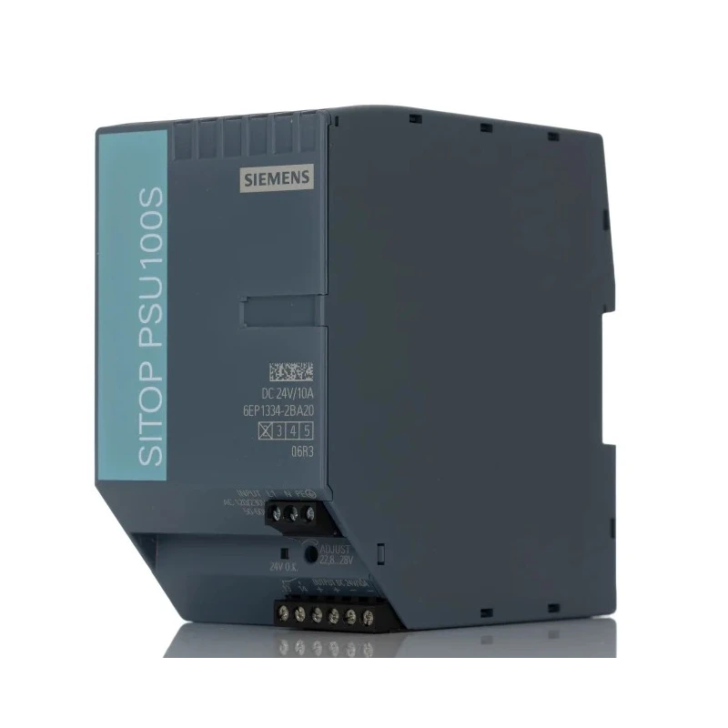 Siemens SITOP PSU100S Series Switched Mode DIN Rail Power Supply 28V DC, 10A Output, 288W Power, 264V AC Input 6EP1334-2BA20