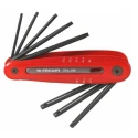 Facom 8-Piece Hexagon Shape Short Arm Torx Key Set 138mm Length 24mm Width 89A.JM8