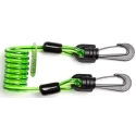 Never Let Go Short Polyurethane Outer Stainless Steel Tool Lanyard 1kg Capacity 4m Length Coil Style 101376