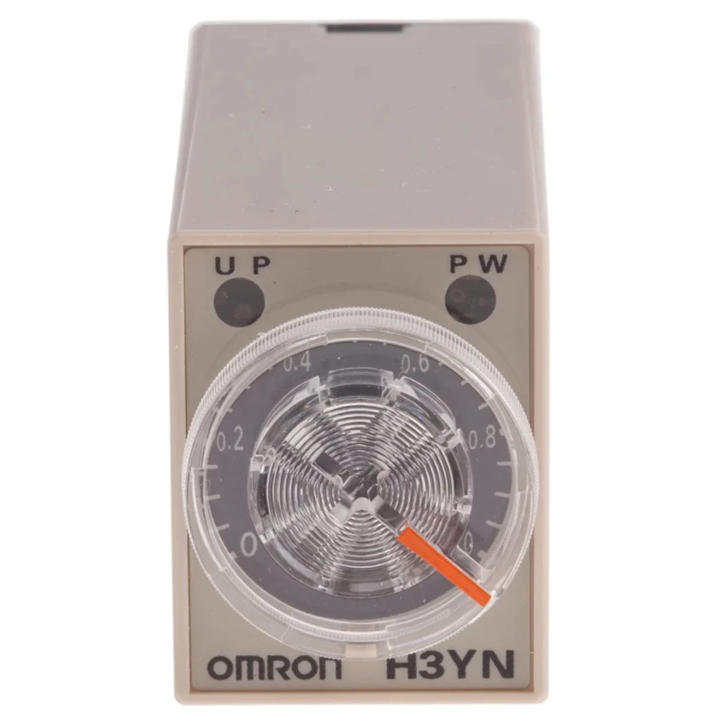 Omron H3YN Series Multifunction 4-Contact DIN Rail Panel Mount Timer Relay 200 to 230 V AC, 0.1 min to 10 h 