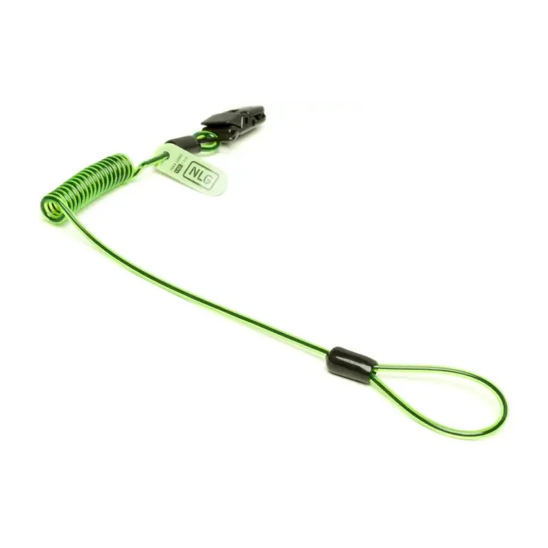 Never Let Go 35-80 cm Polyurethane Outer Stainless Steel Coil Tool Lanyard 1kg Capacity 101399