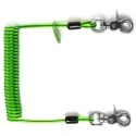 Never Let Go Extended Coil Tool Lanyard 14-210 cm Polyurethane Outer Stainless Steel 3 kg Weight Capacity 101476