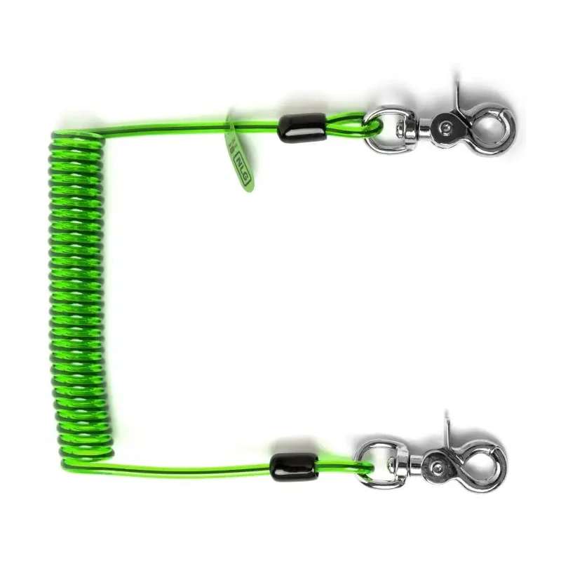 Never Let Go Extended Coil Tool Lanyard 14-210 cm Polyurethane Outer Stainless Steel 3 kg Weight Capacity 101476