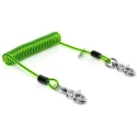 Never Let Go Extended Coil Tool Lanyard 14-210 cm Polyurethane Outer Stainless Steel 3 kg Weight Capacity 101476