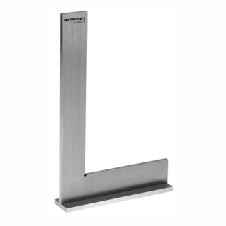 Facom Stainless Steel Flanged Precision Metric Engineer Square 300 mm Blade Length 8 mm Thickness 39 mm Width 819.300CLO