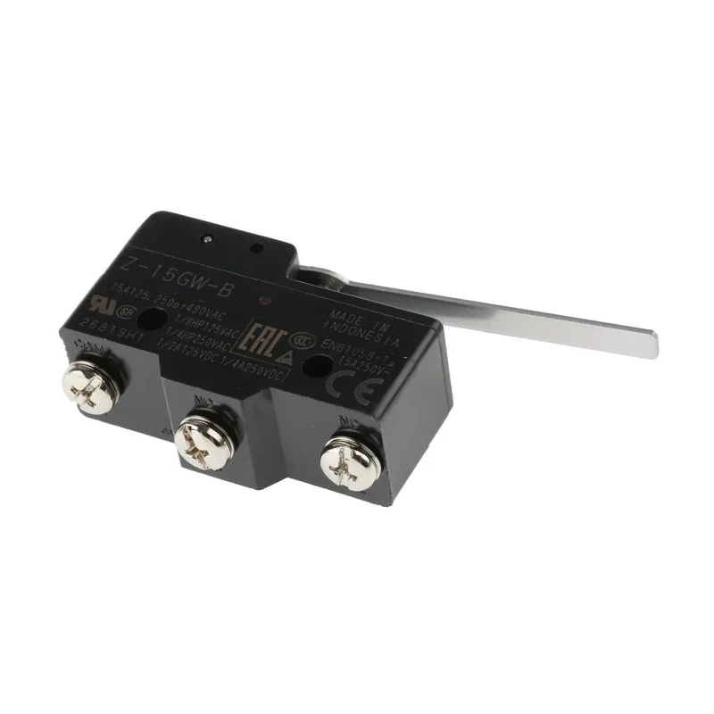 Omron Limit Switch Lever Actuator SPDT Contact Snap Action 500V AC 15A Thermosetting Resin Housing IP00