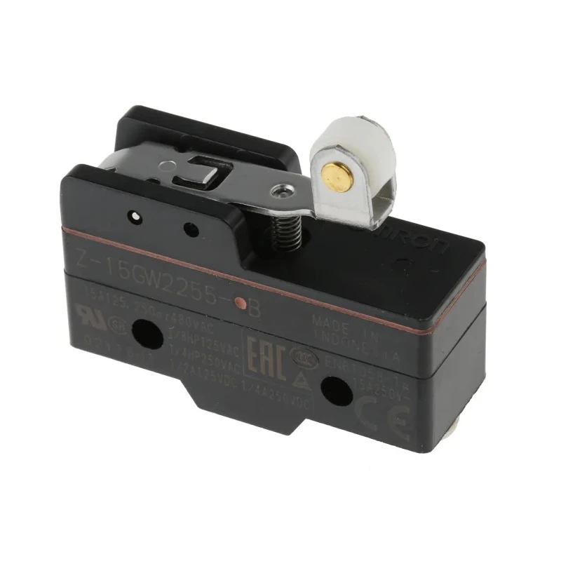 Omron Z Series Roller Lever Limit Switch SPDT 15A 500V AC IP62 Thermosetting Resin Housing Z-15GW2255-B