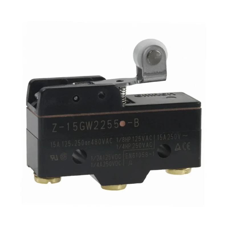 Omron Z Series Roller Lever Limit Switch SPDT 15A 500V AC IP62 Thermosetting Resin Housing Z-15GW2255-B