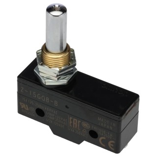 Omron Z Series Plunger Limit Switch, SPDT, IP00, Thermosetting Resin Housing, 500V AC, 15A, 