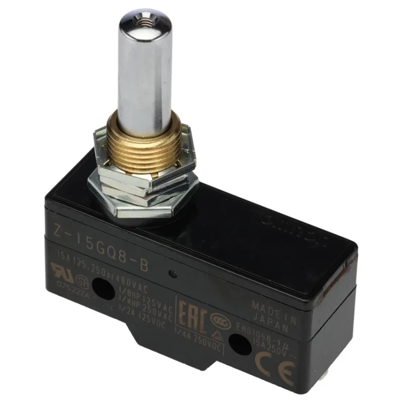 Omron Z Series Plunger Limit Switch, SPDT, IP00, Thermosetting Resin Housing, 500V AC, 15A, 